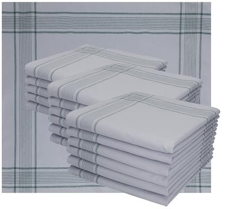 Betz 18 Stück Bundeswehr Taschentücher XXL Army Herren Stoff Taschentücher Set Größe 50x50 cm 100% Baumwolle