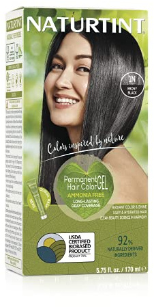 Naturtint+Permanent+Natural+Hair+Colour+1N+Ebony+Black+170ml