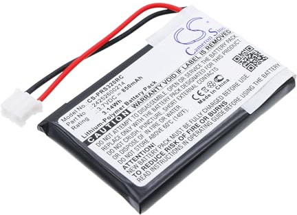 CS-PRS320RC Akku 850mAh Kompatibel mit [Philips] 2577744, 2669577, PRESTIGO SRT9320, SRT9320/10, SRT932010 Ersetzt 242252600214