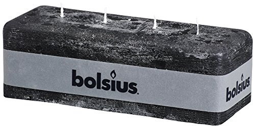 Rustikal 103868250331 Multi-Wick Kerze, Paraffin Wachs, anthrazit