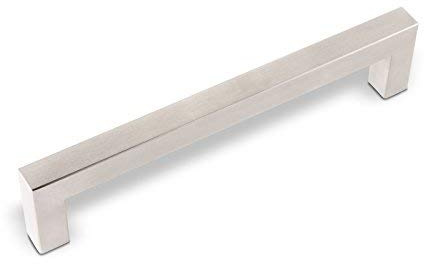 SOTECH 1 x Möbelgriff E3 BA 192 mm echt Edelstahl | (Profil 15 x 15 mm) Stangengriff Relinggriff Schubladengriff