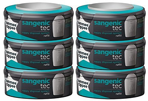 Tommee Tippee Sangenic Compatible Cassette (6 pack) by Tommee Tippee