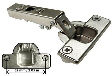 Euro cerniera nascosta, sovrapposizione completa, apertura di 110 gradi, nichel