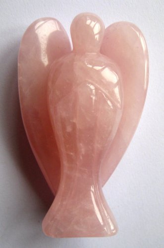 Engel Schutzengel Rosenquarz 7 cm