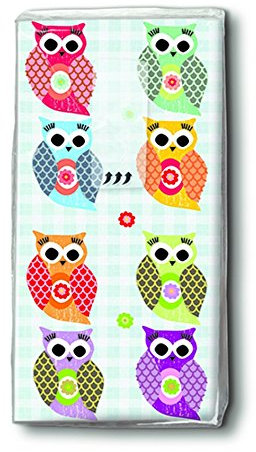 2X 10 Taschentücher Funny Owls – Witzige Eulen/Eule/Motivtaschentücher