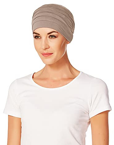 Christine Headwear Damen Christine Headwear Yumuşak Bambu Türban, Kahverengi Yoga turban, Beige, 55-61 EU