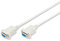 DIGITUS Null-Modem Kabel - D-Sub 9 zu D-Sub 9 - Buchse zu Buchse - 3.0m Anschluss-Kabel - Beige