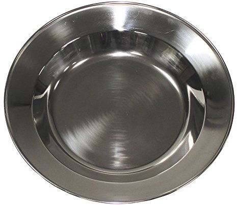 MFH Assiette Creuse, INOX, 22 cm