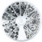 Rayher boite de 580 strass thermocollants en cristal strass hotfix pour costumiser vos vêtements et autres accessoires en tissu strass à coller pour un décor raffiné de votre maison cristal