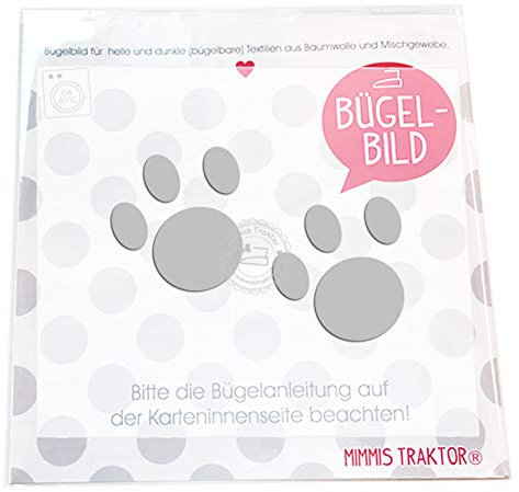Bügelbild 2 Stk. Reflektor Pfoten Tatzen 4,5 cm SILBER Aufbügler Applikationen Bügelsticker für Stoffe Textilien Kinder zum Aufbügeln Flicken