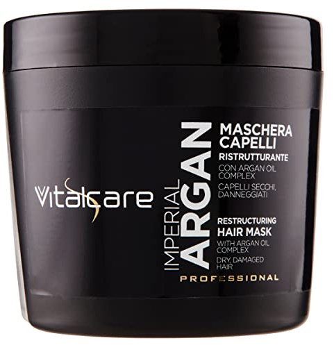 Vitalcare | Imperial Argan – Restrukturierende Haarmaske für trockenes und strapaziertes Haar, mit Arganölkomplex, Restrukturierende Haarmaske, 500 ml