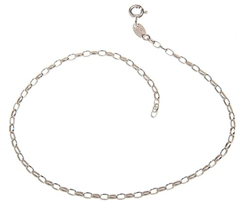 Fußkette (Rundanker) - 2,3mm Breite - Länge wählbar 23-30cm - echt 925 Silber