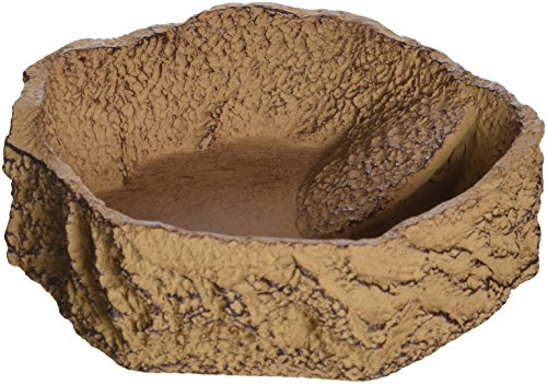 JBL ReptilBar 71085 Futter Trink und Badenapf für Terrarientiere, L, sand