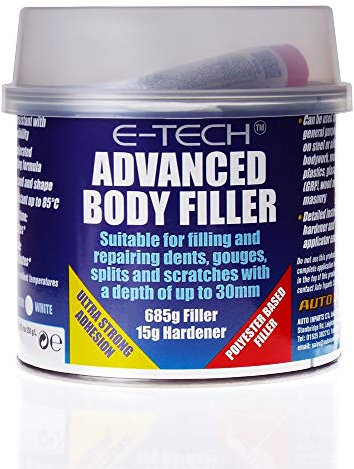 All Types Of Vehicle Anti Rust Dent, Gouge, Splits & Scratch Repair Advanced Body Filler (685g Filler/15g Hardener)