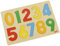 goki GK602 - Einlegepuzzle Zahlen 0 bis 9 aus Holz, Holzpuzzle mit bunten Ziffern, Lernspielzeug und Kinderpuzzle, fördert Fantasie und Motorik der Kinder, 30cm x 21cm, 10er Set, ab 2 Jahre