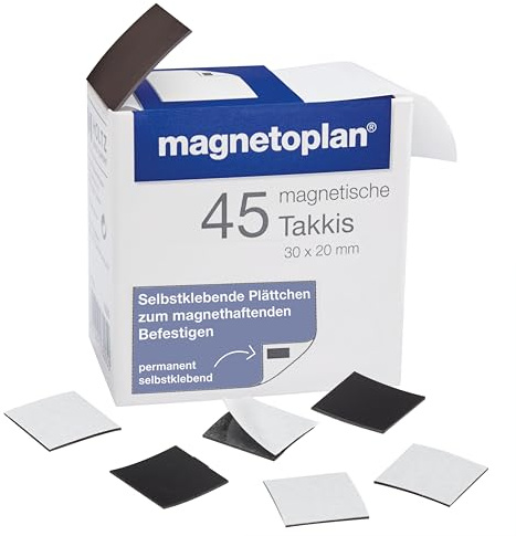 magnetoplan Takkis im Spender, 45 STK. | Magnetisch + selbstklebend