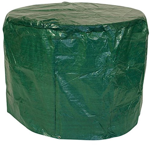 DEGAMO Abdeckhaube für Tische und Garnituren bis 125cm, PE dunkelgrün