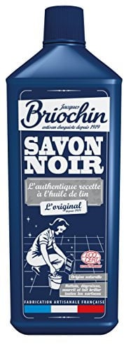 JACQUES BRIOCHIN - Savon Noir Liquide - A l'Huile de Lin - Multiusages - Nettoie, Nourrit, Protège et Fait Briller - 99% d'Ingrédients d'Origine Naturelle - Flacon Recyclable - Fabriqué en France - 1L