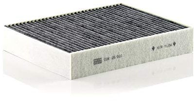 MANN-FILTER CUK 25 001 Innenraumfilter/Kabinenluftfilter - Pollenfilter mit Aktivkohle - für Pkw + Transporter