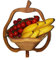 Obstkorb Birne - wunderschöner Klappkorb 30 x 30 cm Faltkorb Holzkorb Korb Schale zusammenklappbar 30x30cm, Osterkorb Osternest Osterkörbchen