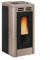 EXTRAFLAME Anastasia Plus - Stufa a Pellet in Ghisa, Beige, Pellet, A Terra, Sfiato Diretto, Efficienza 89%, Potenza 12 kW, Fino a 3700 m²