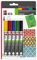 Marabu 0122000000081 - Deco Painter, matte Acrylmalstifte auf Wasserbasis, schnell trocknend, Malspitze mit Strichstärke 2 - 4 mm, 5 Stifte in gelb, rot, blau, grün und schwarz