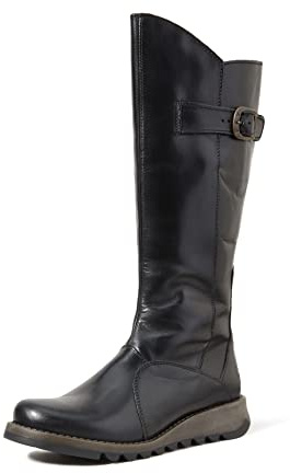 Fly London Women's Biker Chukka Boots, Black, 9