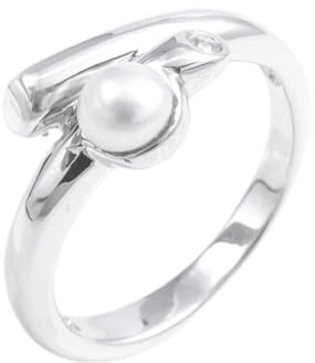 Silverly Bypass-Ring aus Sterlingsilber mit Perlen und Zirkonia für Damen | Wickelring aus 925er Silber mit Zirkonia und Echter Perle | Edelsteinschmuck | Brautjungferngeschenk | Elegante Stapelringe