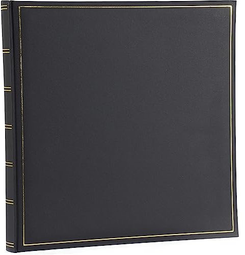 Henzo 1019808 Champagne Fotoalbum, Andere, schwarz, 35 x 35 x 5 cm