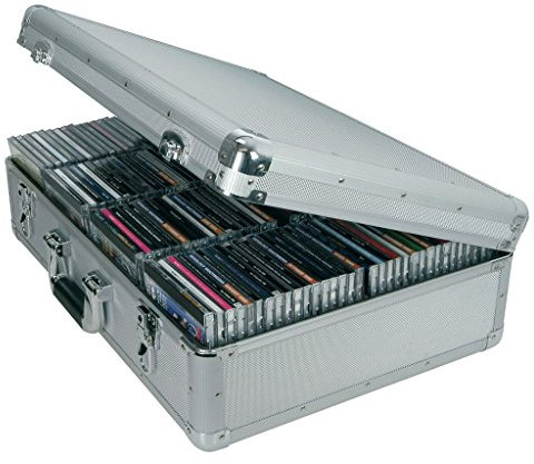 Aluminium CD flight case, 120 CDs.