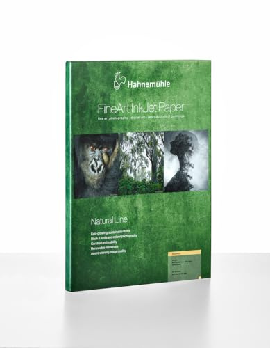 Hahnemühle 10641608 Digital FineArt Bamboo, 290 g/m², DIN A2, 420 x 594 mm, naturweiß