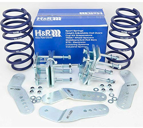 H&R 29274-6 Satz Fahrwerksatz Federn Vorne Hinten Kompatibel mit VW Caddy III Kombi 2KB, 2KJ, 2CB, 2CJ