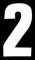 Rowan Self Adhesive Wheelie Bin Numbers 17cm - 2 - White