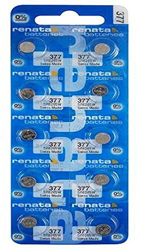 Pila a bottone 10 Renata argento 1,55 tensione (SR626SW) 377 & unità