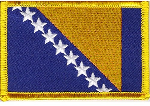 Everflag Patch zum Aufbügeln oder Aufnähen : Bosnien-Herzigowina - klein