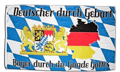 Flaggenfritze Fahne/Flagge Deutschland Bayer durch die Gnade Gottes + gratis Sticker