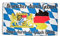Flaggenfritze Fahne/Flagge Deutschland Bayer durch die Gnade Gottes + gratis Sticker