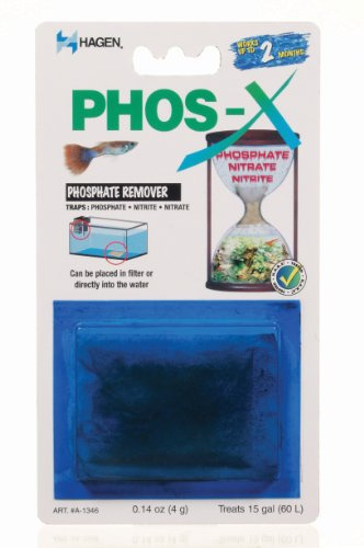 Fluval Green-X Phosphate Remover, 4 G Sachet - treats 60 L