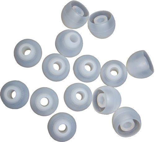 Xcessor 7 Paar (Satz Mit 14 Stück) Hochwertige Gummi Silikon Ohrpolster Ohrstöpsel Für In-Ear Ohrhörer. Kompatibel Mit Den Meisten In-Ohr Markenkopfhörern. Größe: S (Klein). Halbtransparent