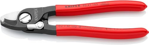 KNIPEX Kabelschere mit Kunststoff überzogen brüniert 165 mm, 95 41 165