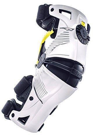 Mobius X8 Knee Pad, White/Yellow, Size XS