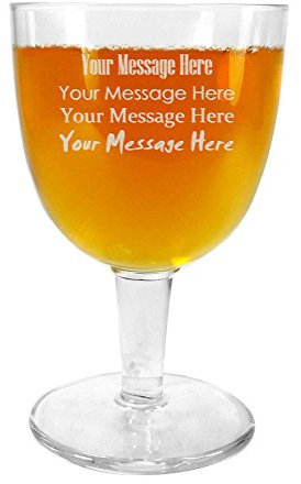 TUFF LUV Personalisiert Craft Beer/Ale Abbey Bierglas/Gläser/Barbedarf - 418ml (14.25oz)