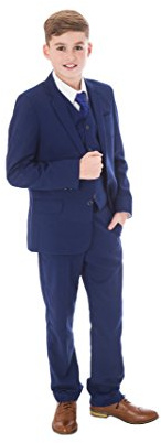 Vivaki Boys Light Grey Suit Formal Wedding Pageboy Party Prom 5pc Suit