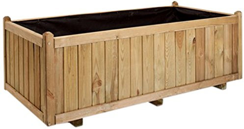 Jardipolys Bac à Fleurs en Bois Vendome - 140 x 70 x H50 cm