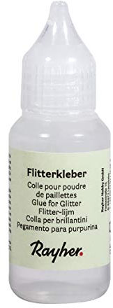 Rayher 3361000 - Colla Flitter, Bottiglia da 25 g