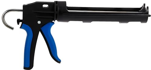 Weicon Druckpistole fuer 310 ml Kartuschen 13250001, Schwarz/Blau | Kartuschenpistole, Auspresspistole, für 310 ml Kartuschen, präzises Dosieren von Dichtstoffen