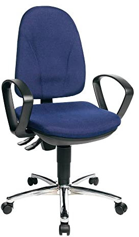 Bürodrehstuhl Steel Point 30 blau inkl. Armlehnen