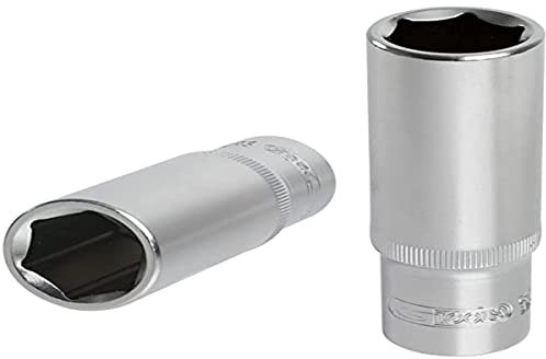 KS Tools 922.1260 - Douille longue F6® 1/2'' - 30mm - Gamme ULTIMATE® - En Chrome Vanadium - Finition chromée satinée
