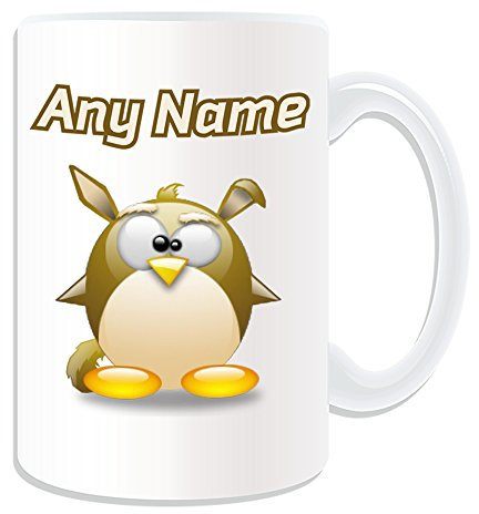 Unigif - Taza de desayuno personalizable (tamaño grande), diseño de burro, color blanco