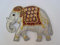 Elefant 7,8 cm * 5,8 cm Bügelbild Aufnäher Applikation Tier Elephant Zootier Indien indischer Afrika Aufbügler